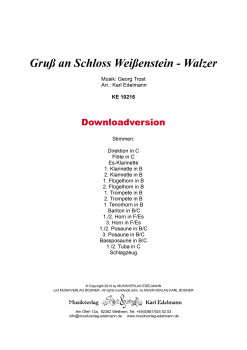 Gruß an Schloss Weißenstein-Walzer - Download
